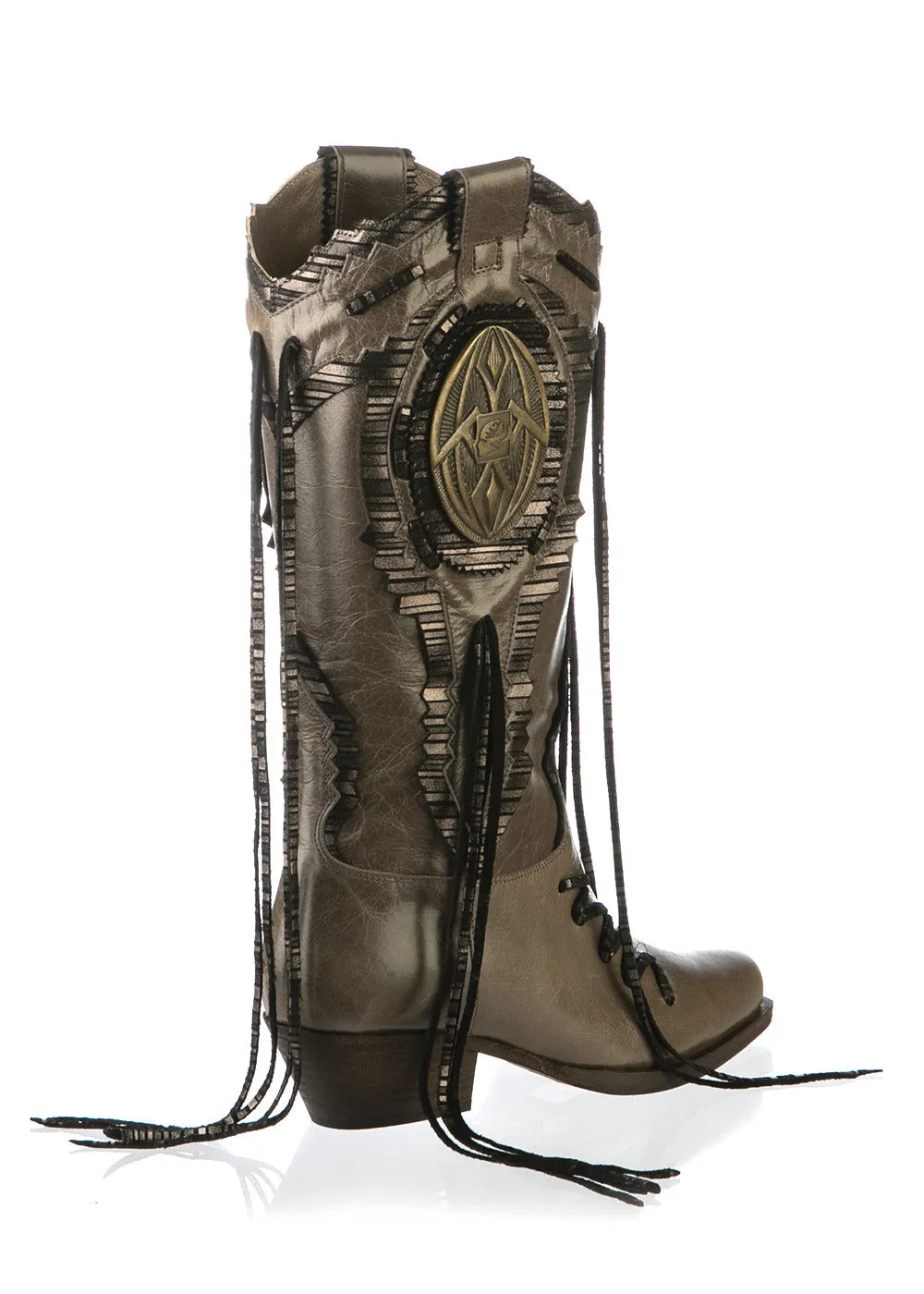 6832 Fiorangelo Cowboy Boots / Gray