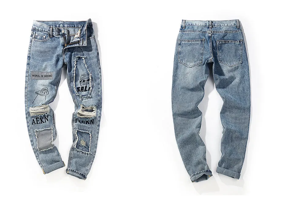 AEKN Distressed Jeans