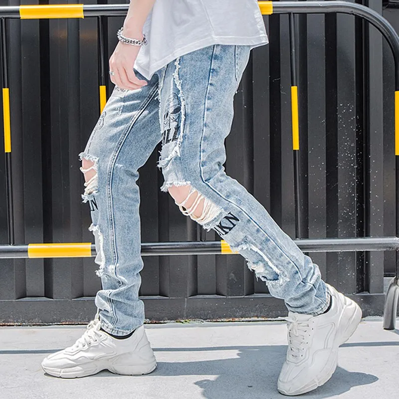 AEKN Distressed Jeans