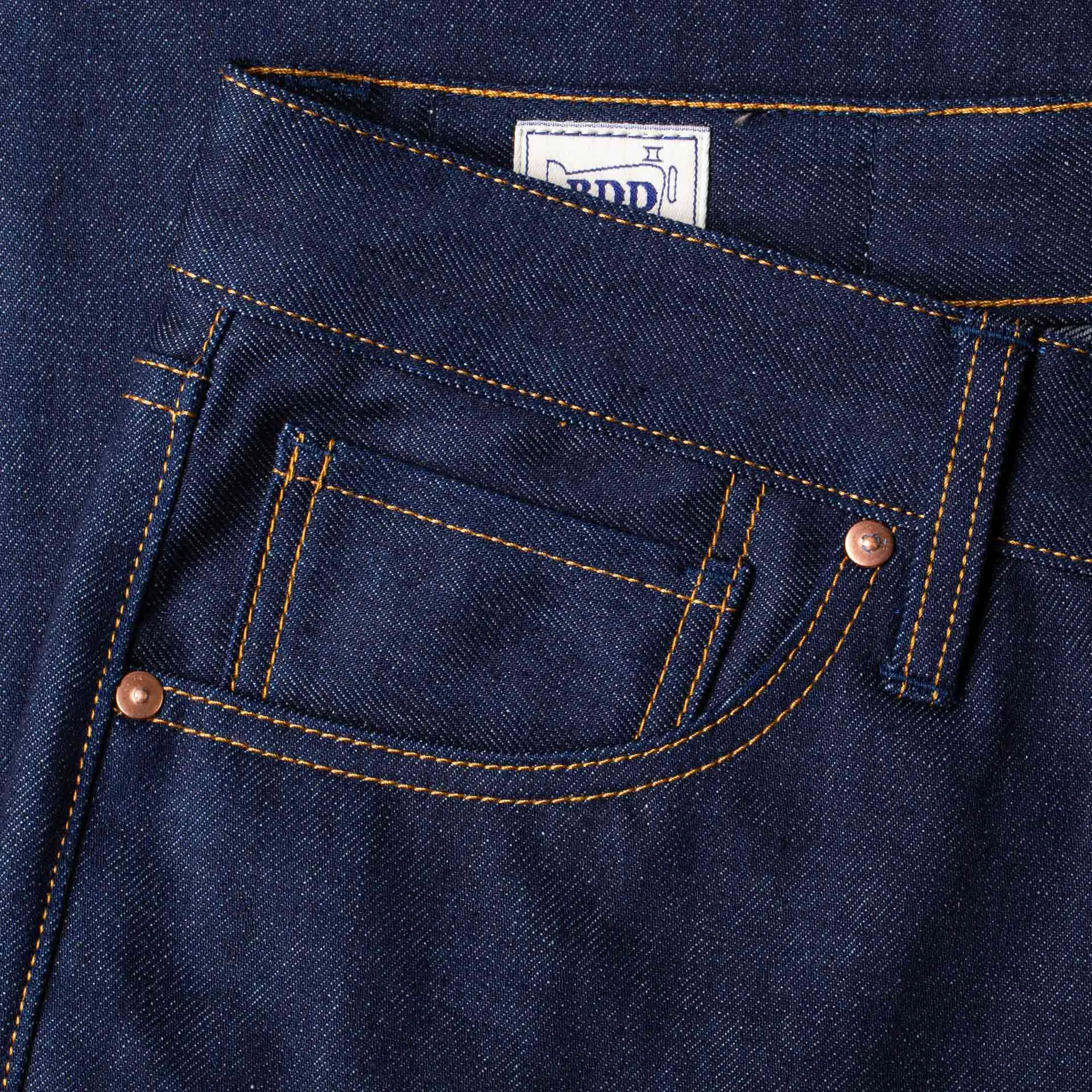 B-04 RELAXED 13 oz. indigo eco selvedge