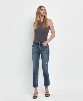 Benefactor - High Rise Ankle Slim Straight Jeans