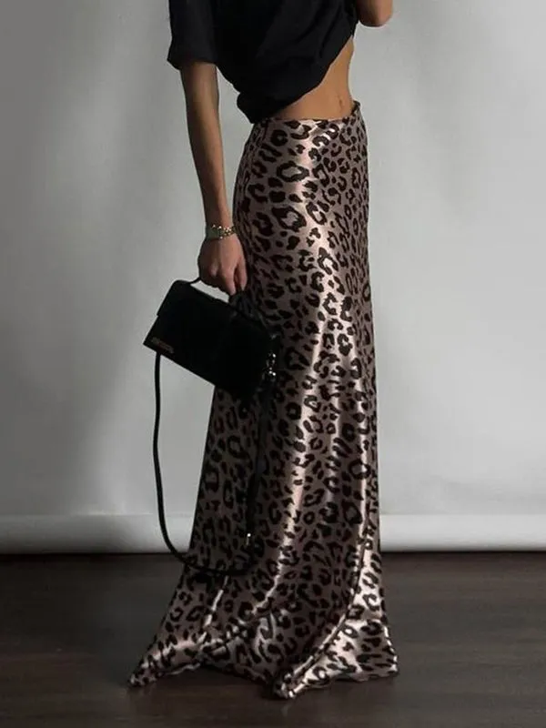 Bodycon High Waisted Leopard Skirts Bottoms