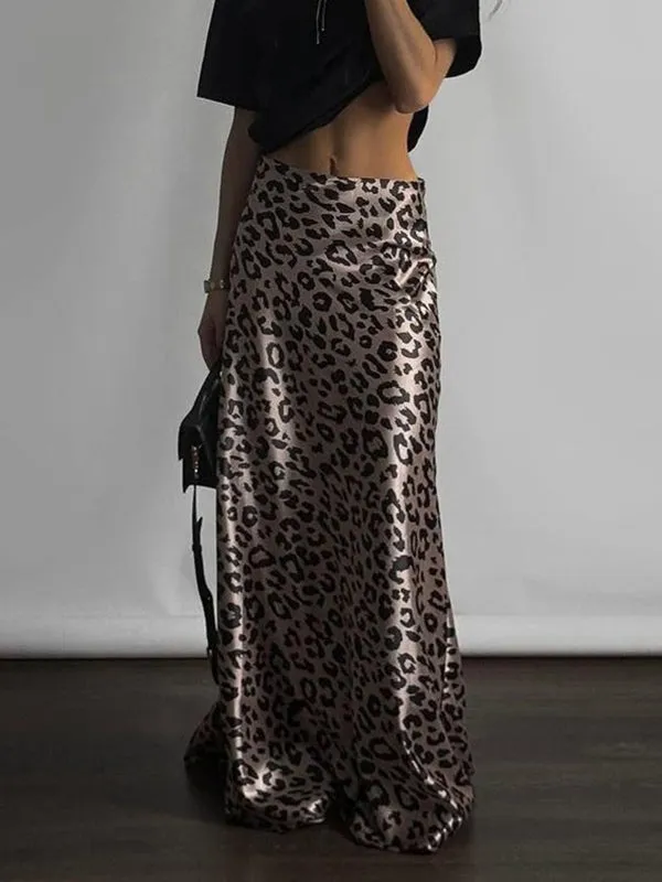 Bodycon High Waisted Leopard Skirts Bottoms