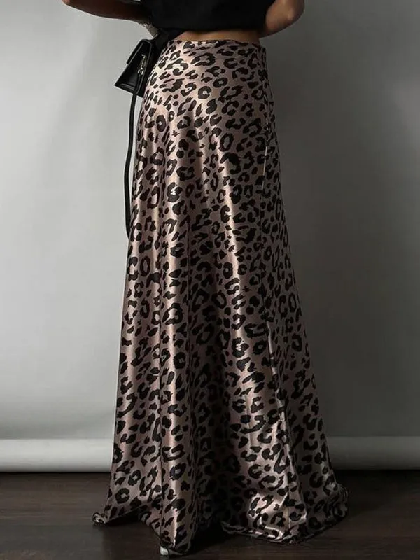 Bodycon High Waisted Leopard Skirts Bottoms