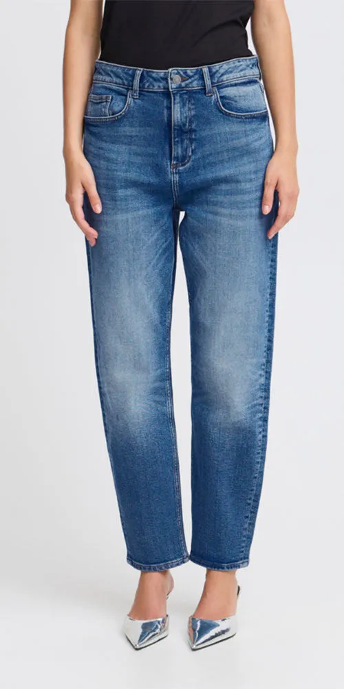 B.Young High Waist Relaxed Jeans