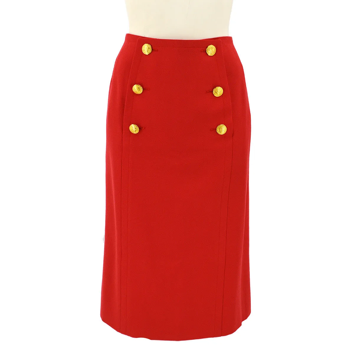 Celine button-embellished pencil skirt #38