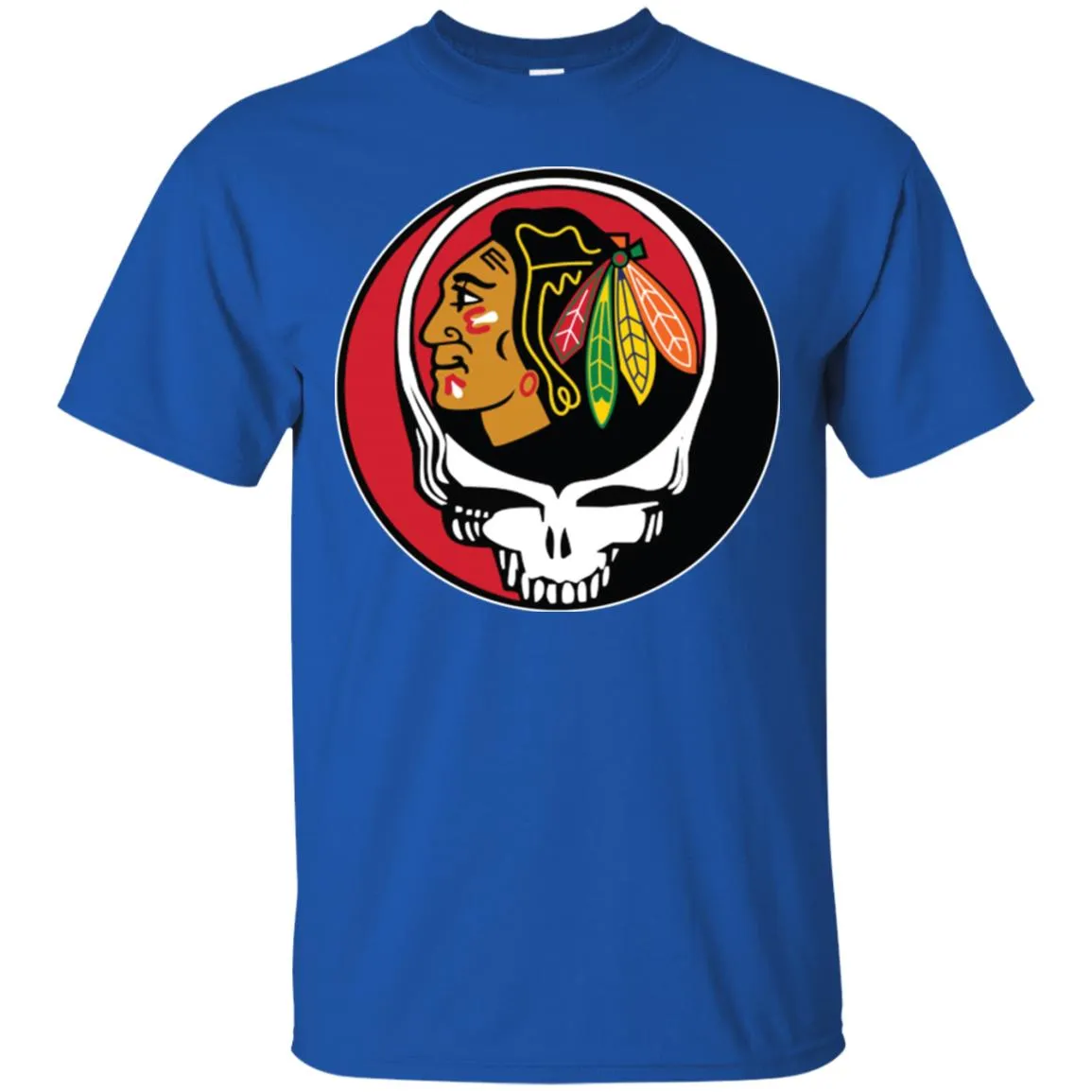 Chicago Blackhawks Grateful Dead Steal Your Face Hockey Nhl Shirts