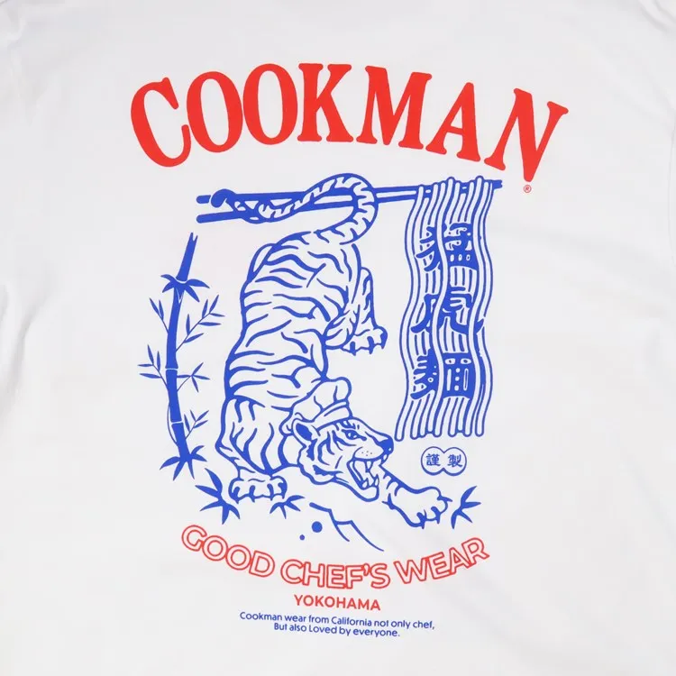 Cookman Long Sleeve T-shirts - Tiger : White