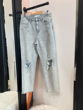 Distressed Mom Jeans