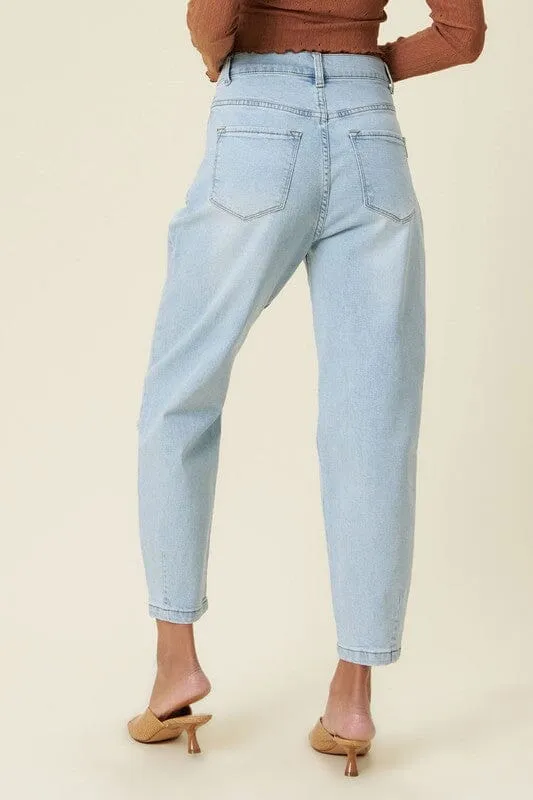 Distressed Slouchy Jeans - Vibrant M.i.U