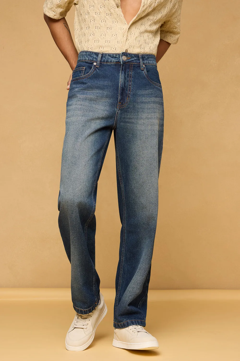 Dual Wash Men's Relaxed Fit Jeans