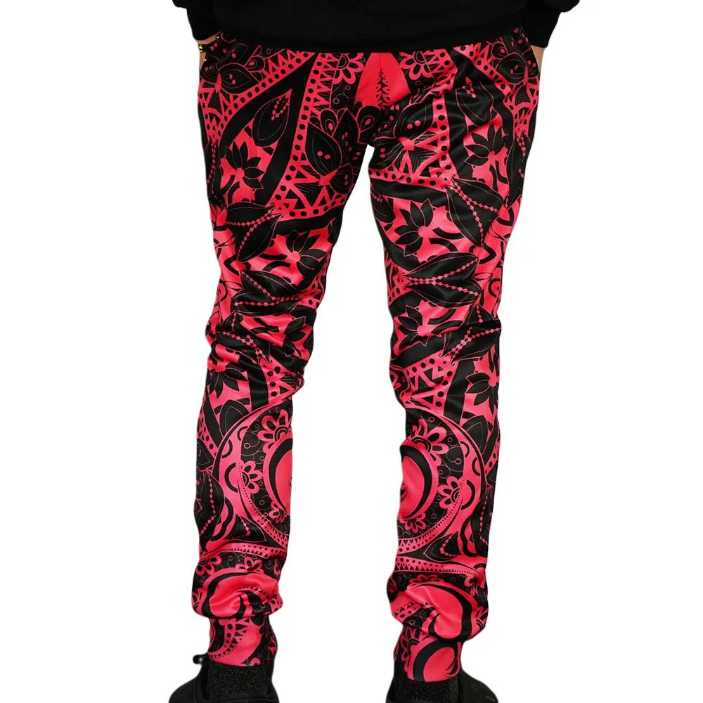 Electro Pink Mandala Unisex Joggers