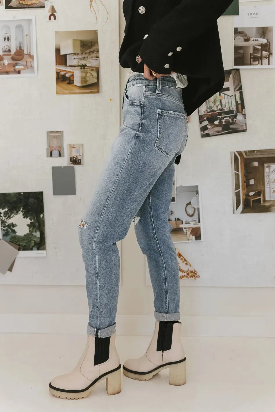 Erika Distressed Mom Jeans - FINAL SALE