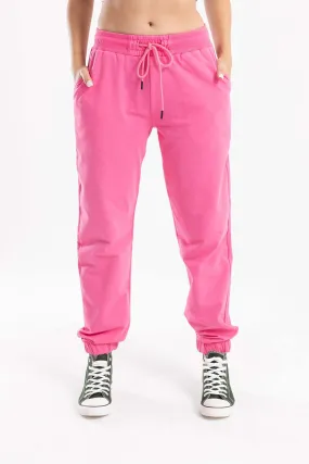 Fuchsia Cotton Lounge Joggers