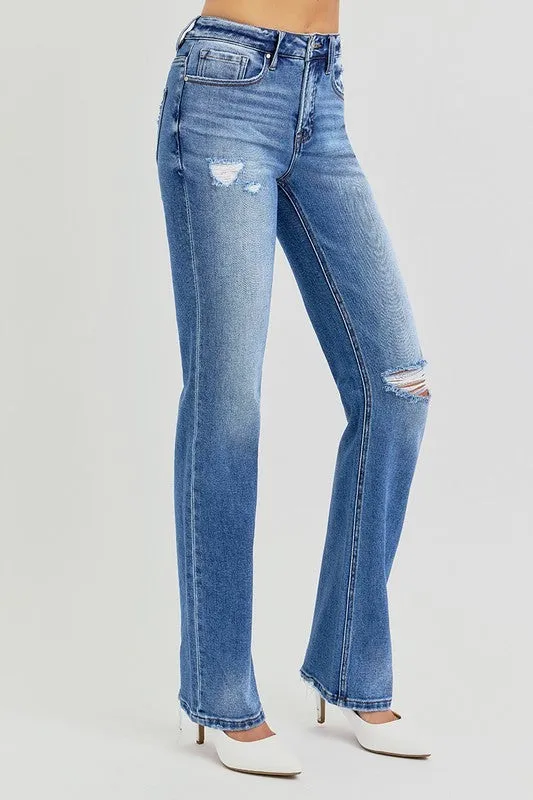 HANNAH HIGH RISE ANKLE STRAIGHT JEANS