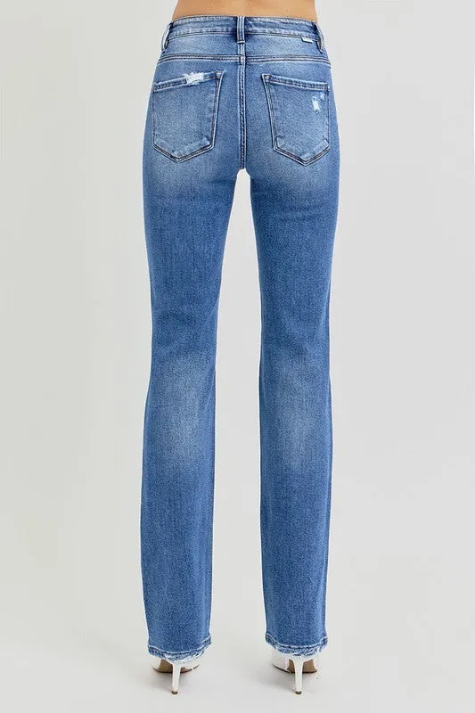 HANNAH HIGH RISE ANKLE STRAIGHT JEANS