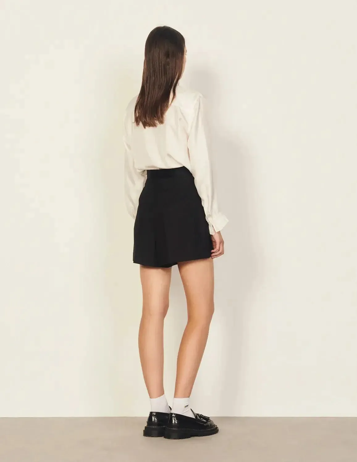 High-Waisted Shorts With Buttons