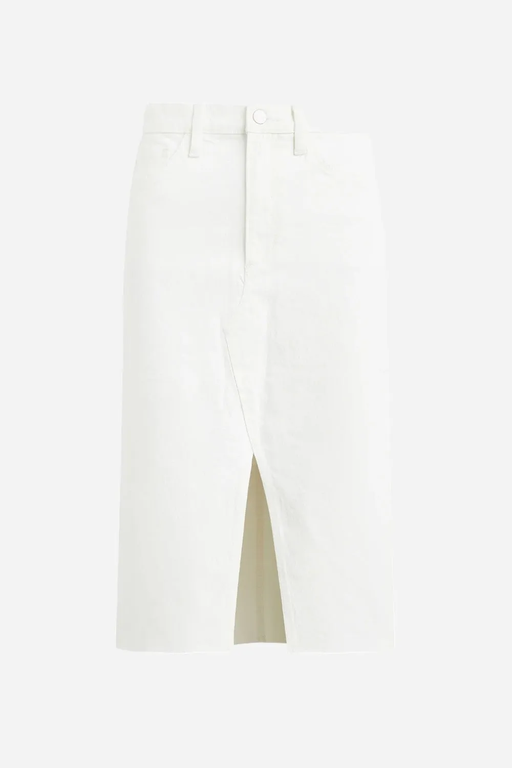 Joe's Joplin Skirt Raw Hem Optic White