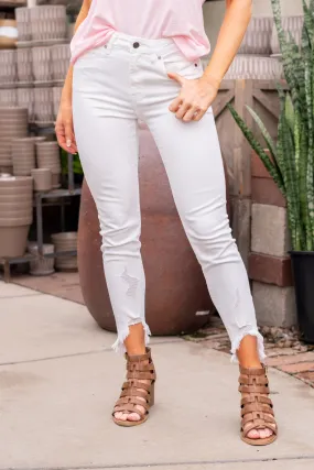 Karla High Rise Hem Detail Skinny