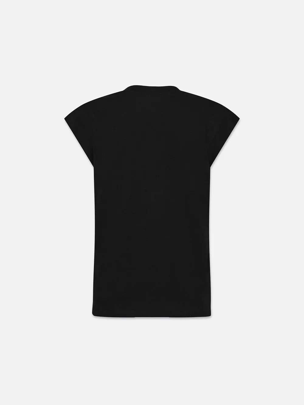 Le Mid Rise V Neck Tee -- Noir