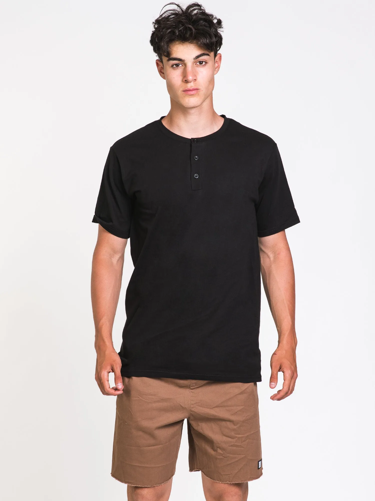 LIRA SHORT SLEEVE HENLEY  - CLEARANCE