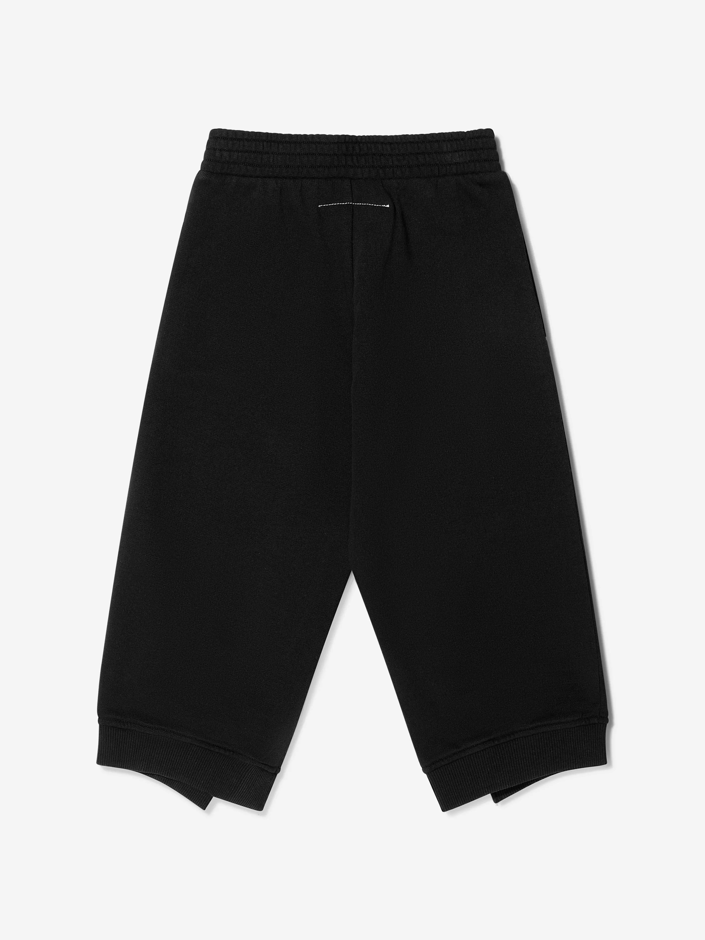 MM6 Maison Margiela Kids Logo Joggers In Black