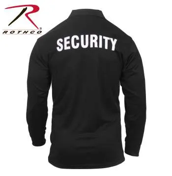 Moisture Wicking Long Sleeve Security Polo