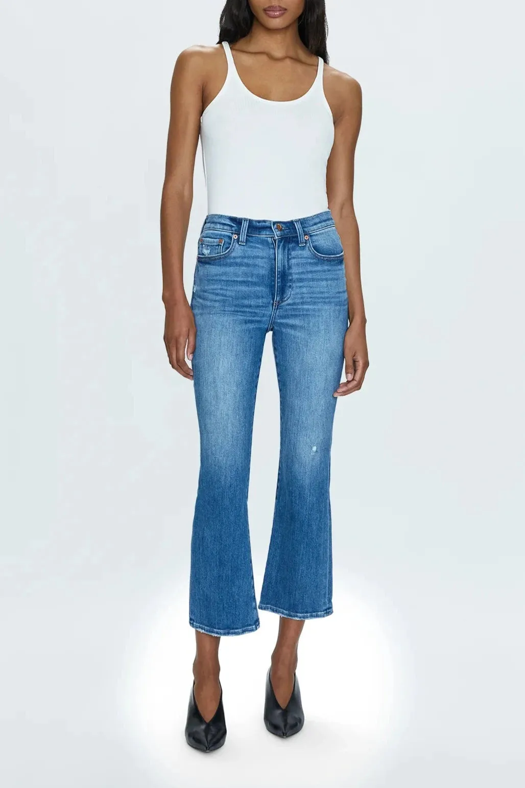 Pistola Lennon High Rise Crop Boot Jeans