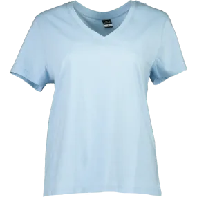 Plain Short Sleeve V Neck T-Shirt