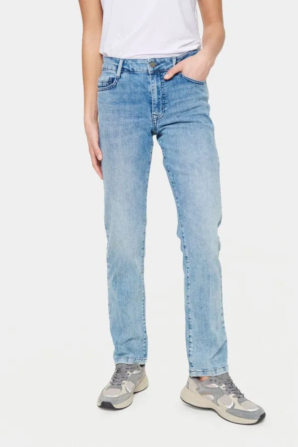 Saint Tropez "Mom" Jeans Light Blue