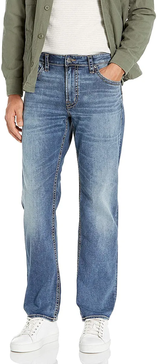 Silver Jeans Men's Eddie Relaxed Fit Tapered Leg Jean