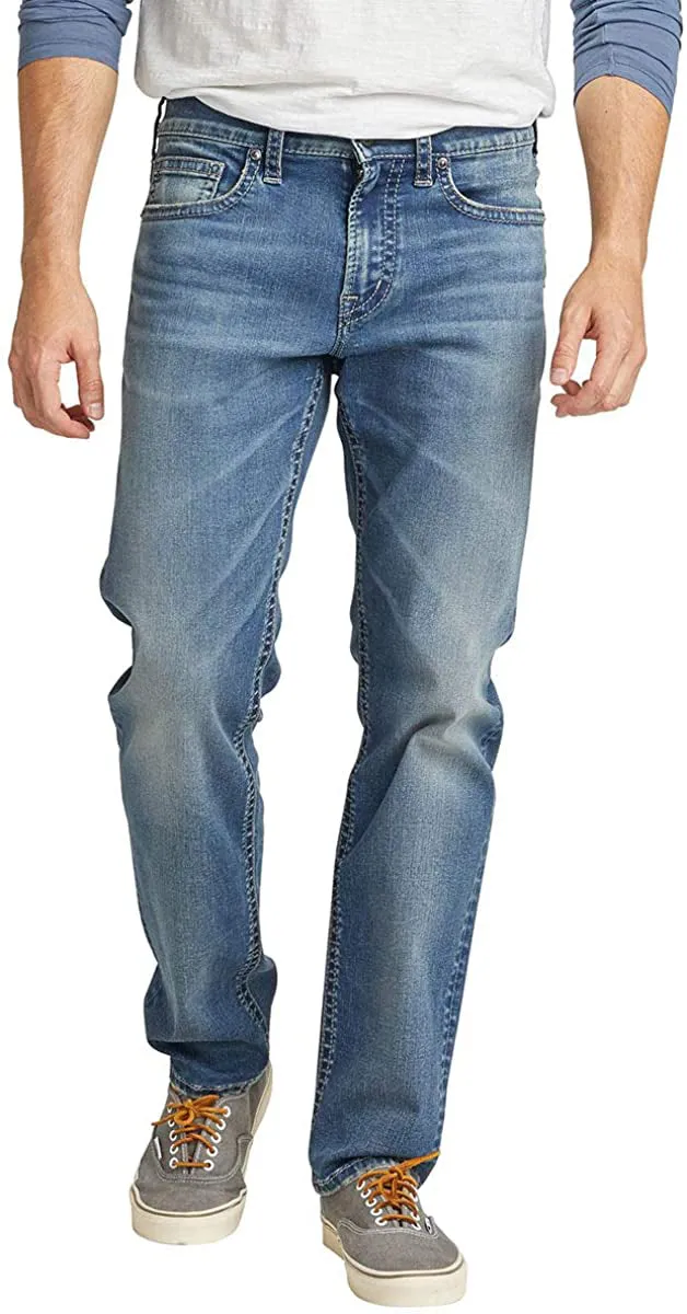 Silver Jeans Men's Eddie Relaxed Fit Tapered Leg Jean