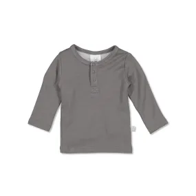 Steel Merino/Bamboo Henley Top