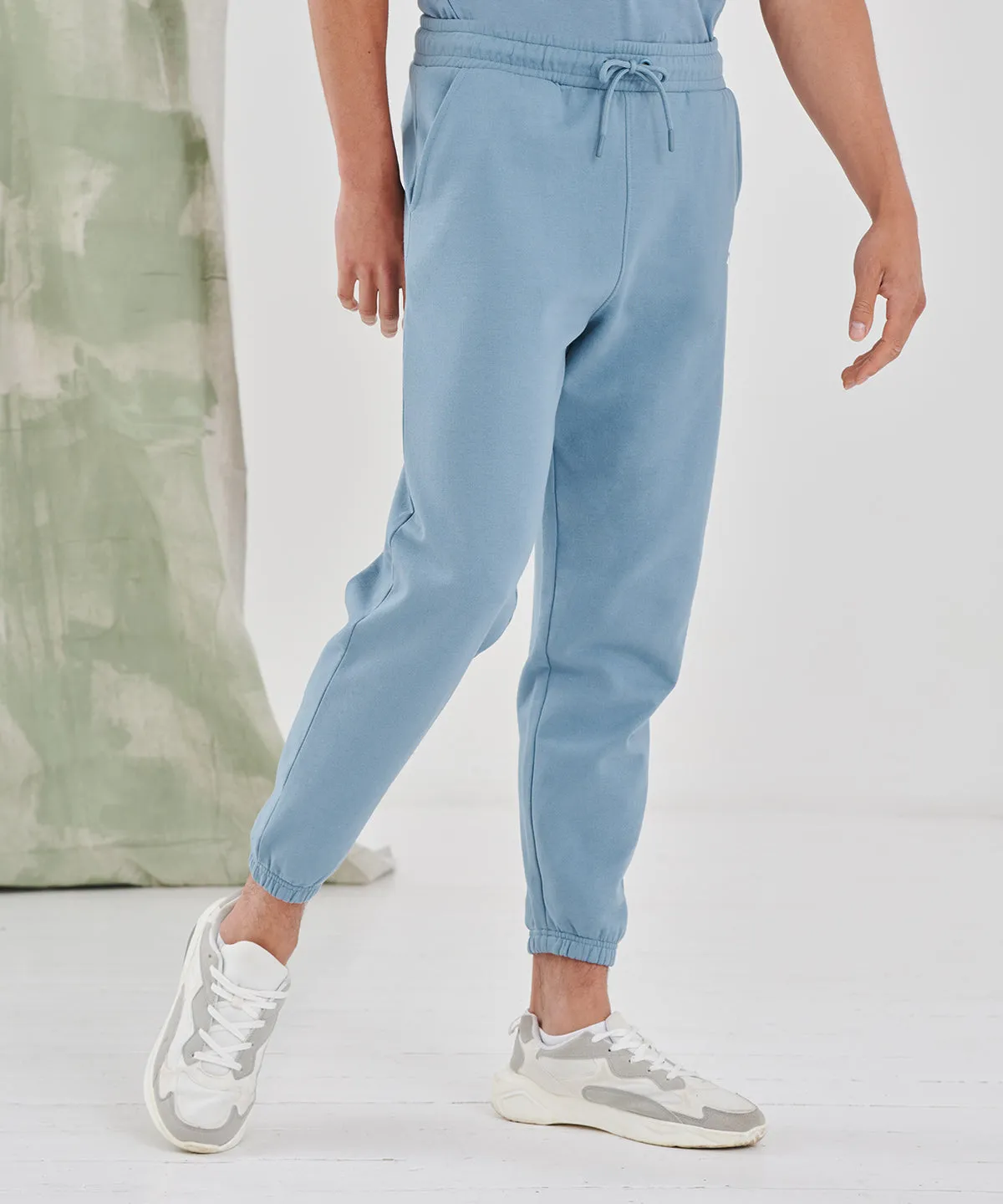 Stone Blue - Unisex sustainable fashion cuffed joggers