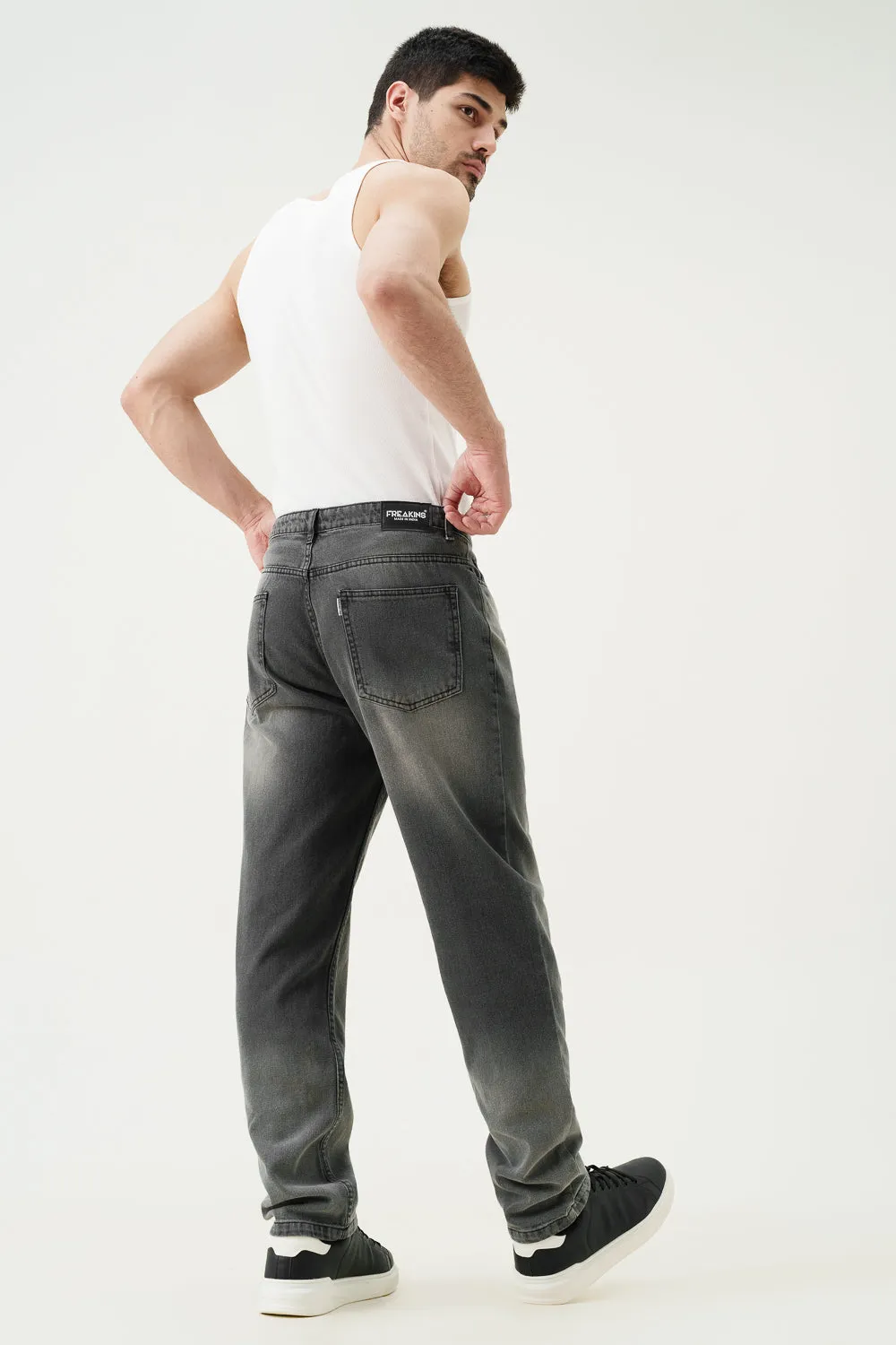 Stormforge Grey Men's Relaxed Fit Jeans