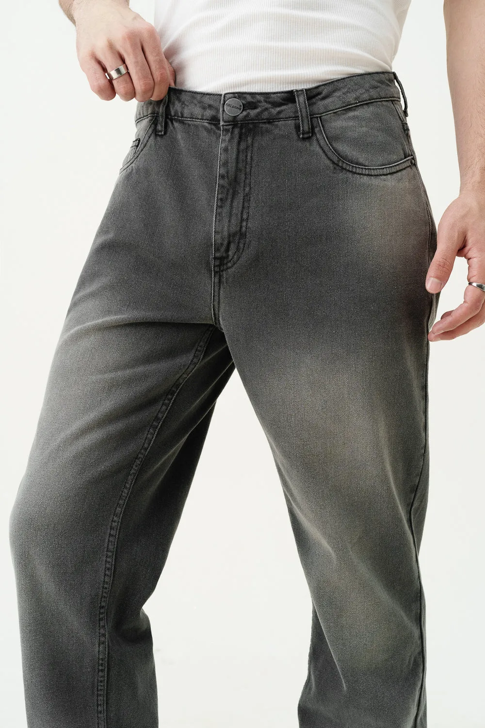 Stormforge Grey Men's Relaxed Fit Jeans