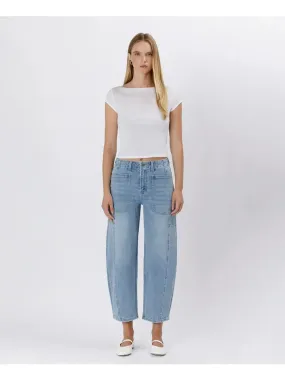 SUPER HIGH RISE BARREL JEANS