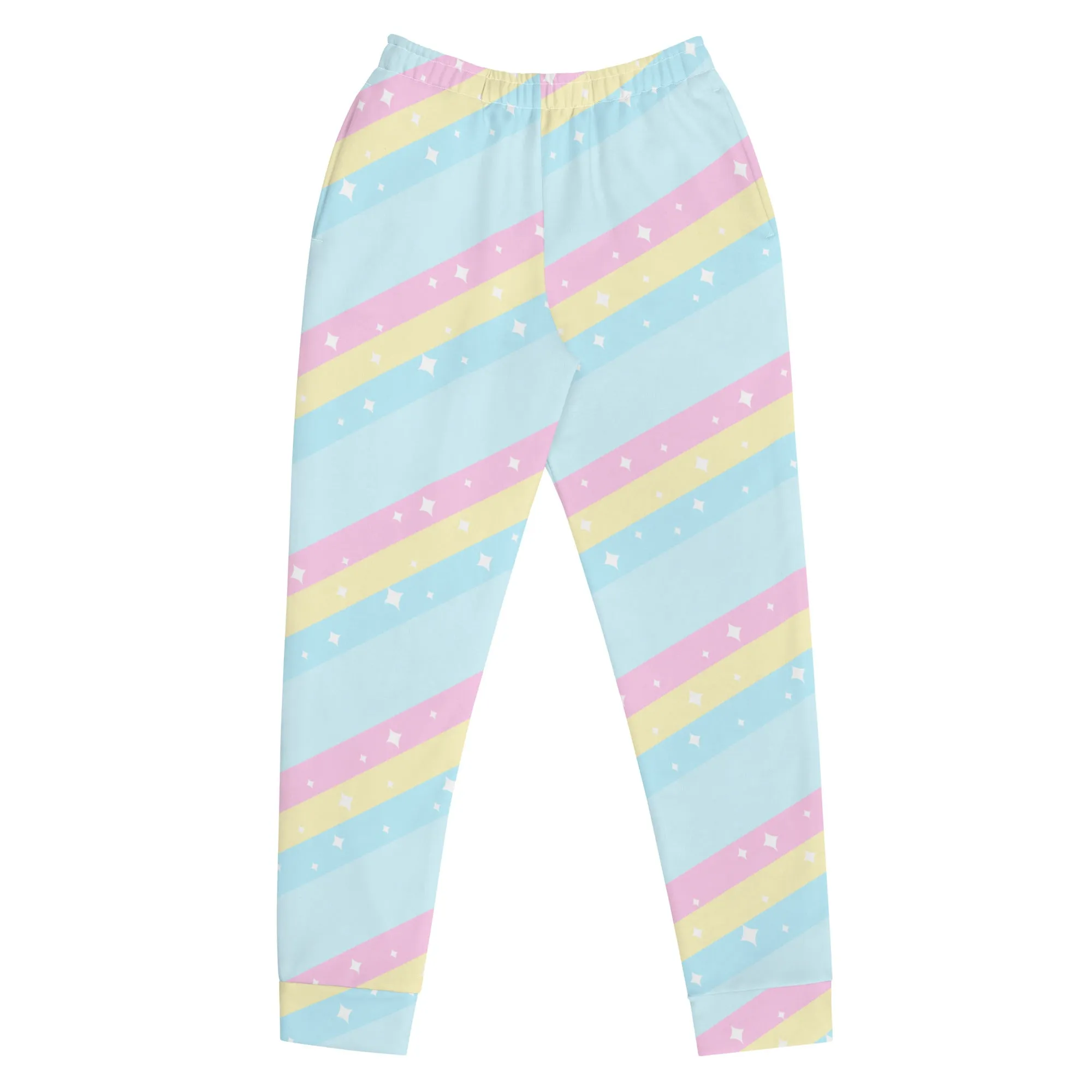 Teatime Fantasy Blue Rainbow Women's Joggers