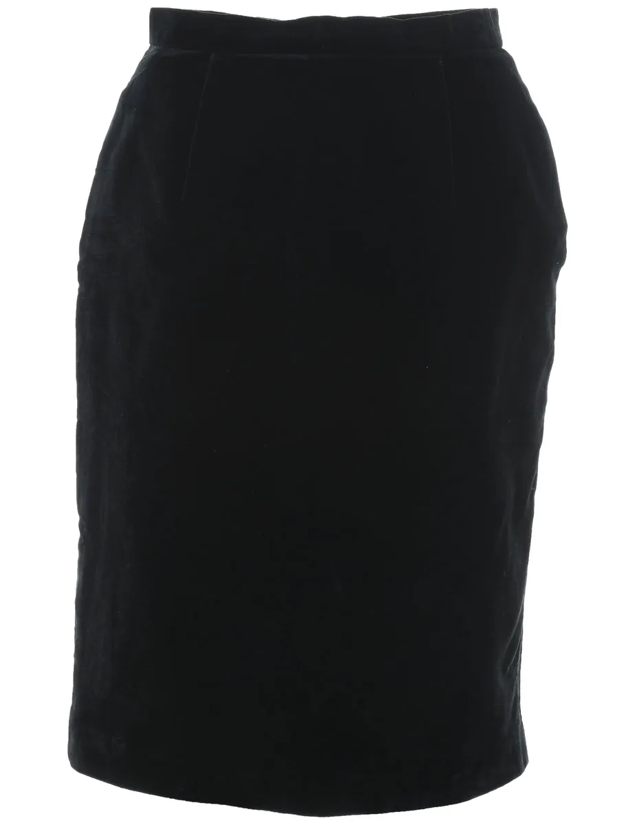 Velvet Pencil Skirt - M