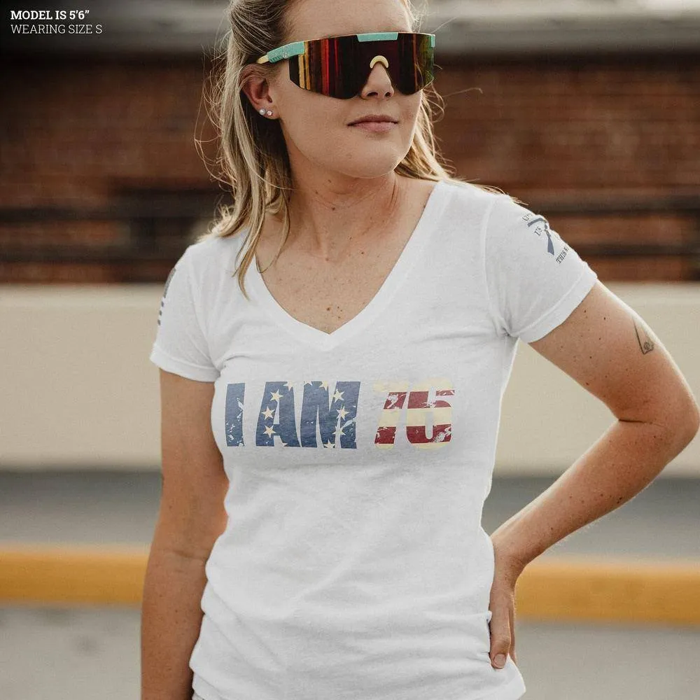 Women's I AM 76 V-Neck - White