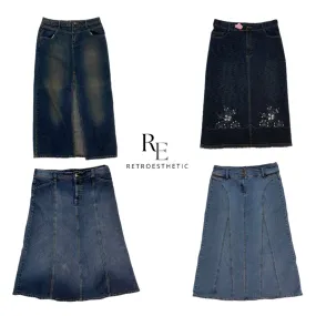 Y2k Denim Skirts (SR-216)