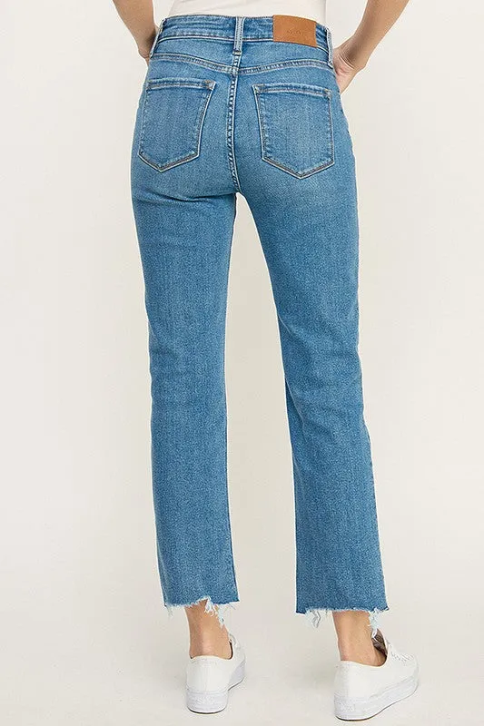 Zoe High Rise Straight Jeans